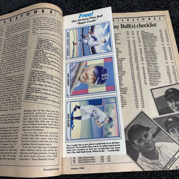 Baseball Card Price Guide Set of 4 Vintage Magazines w/ Card Inserts - 1998-1990 - Picture 4 of 16